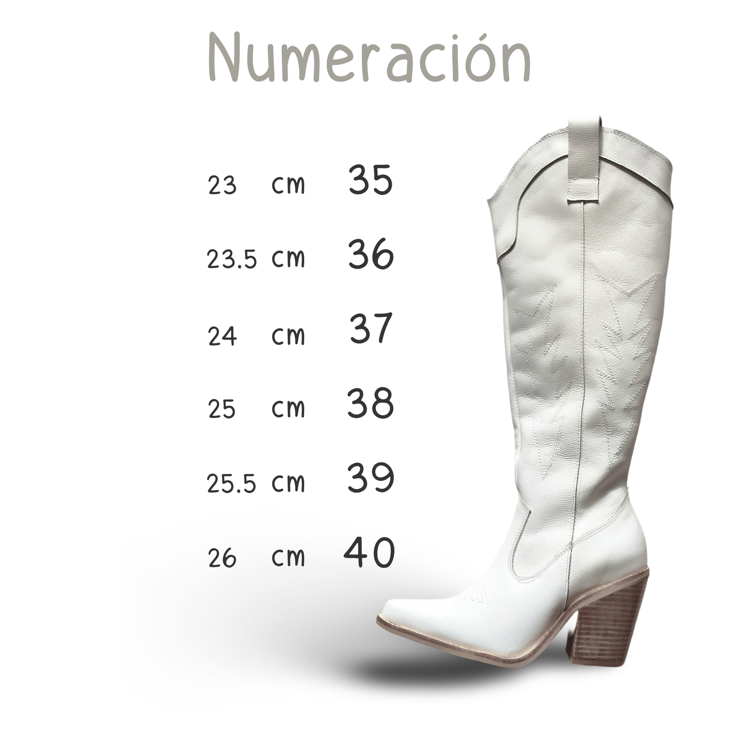 Botines Caña Perforada - Reno Marfil