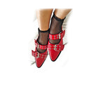 Zapato Horma en Punta Cuero Rojo