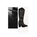 Botas Caña Alta - Cuero Negro