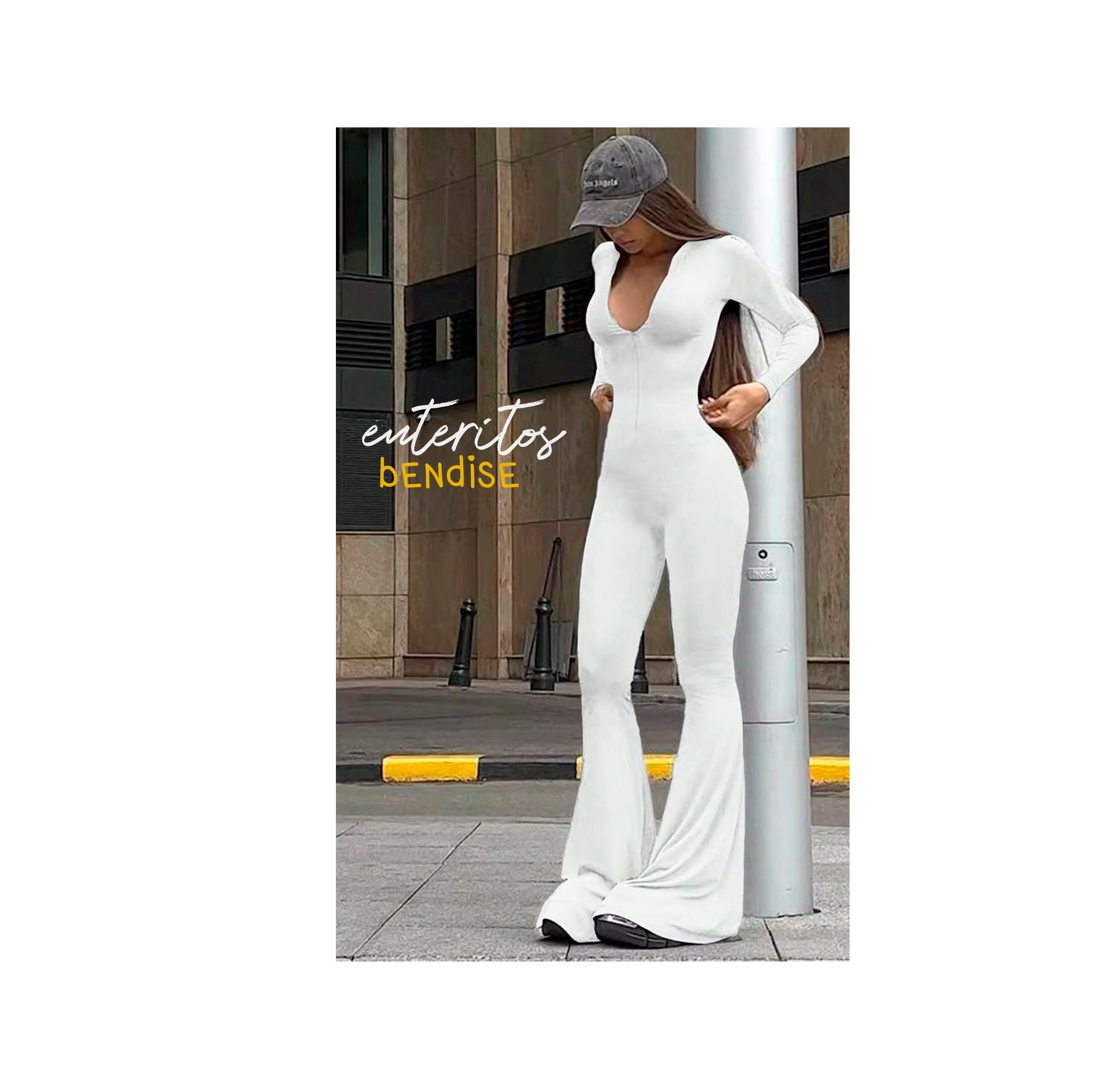 Enterito Pierna Flare con Cierre Frontal