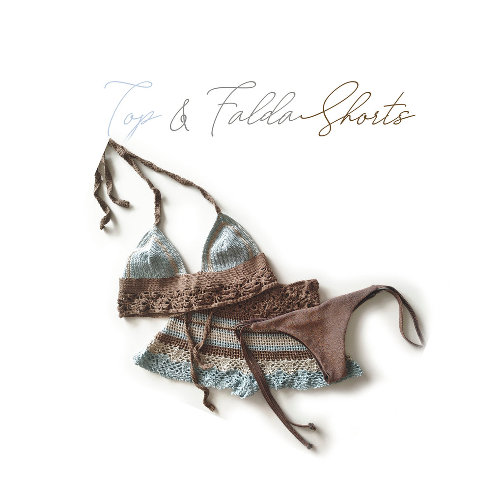 Top & Falda Short Crochet