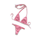 Nuevo! Bikini conjunto líneas Rojas