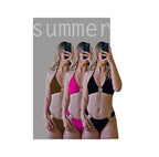 Nuevo! Bikini Conjunto con Argollas Doradas | Personalizable