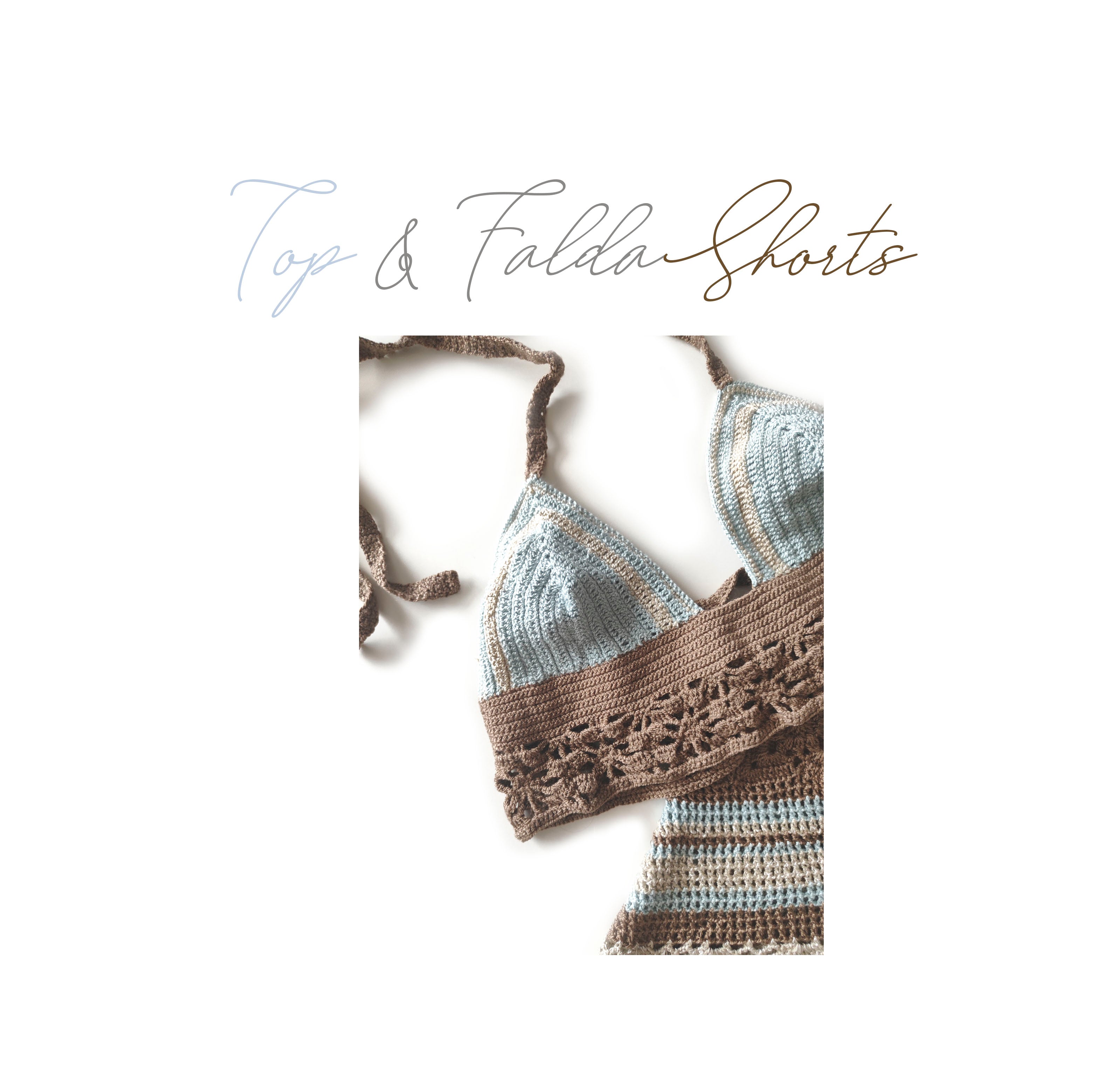 Top & Falda Short Crochet