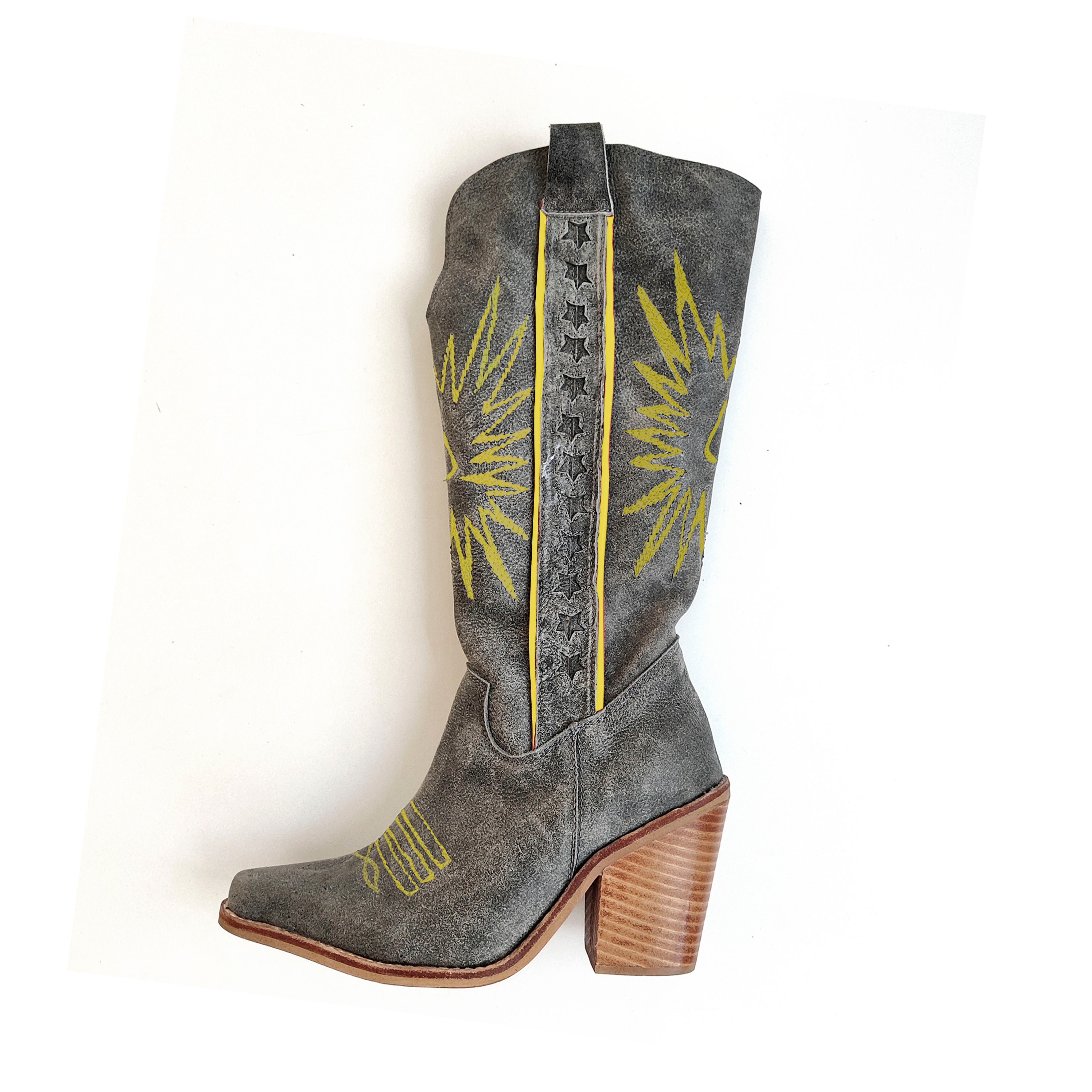 Botas Wild | Cuero Gris Envejecido | Personalizables