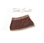 Falda Crochet Café Jacqard Flor
