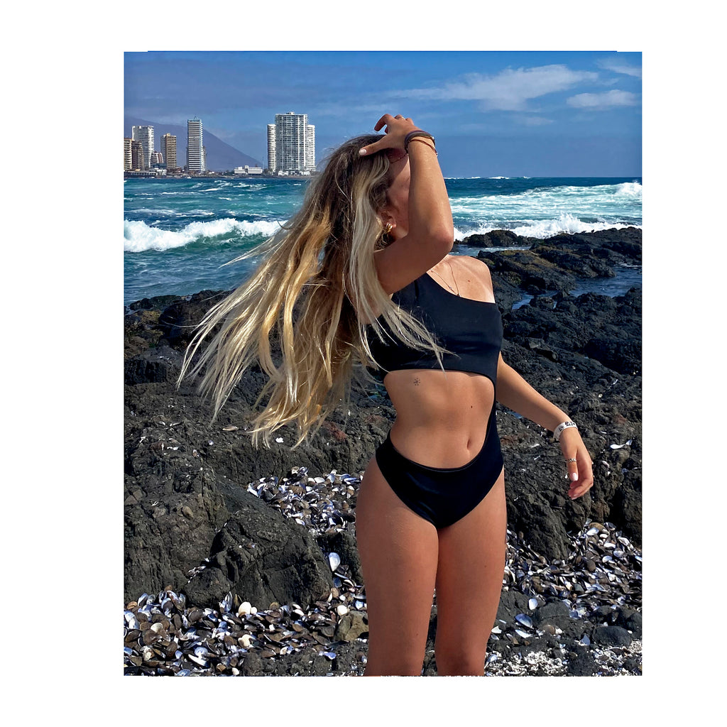 Traje de Baño Asimétrico Bicolor | Personalizable