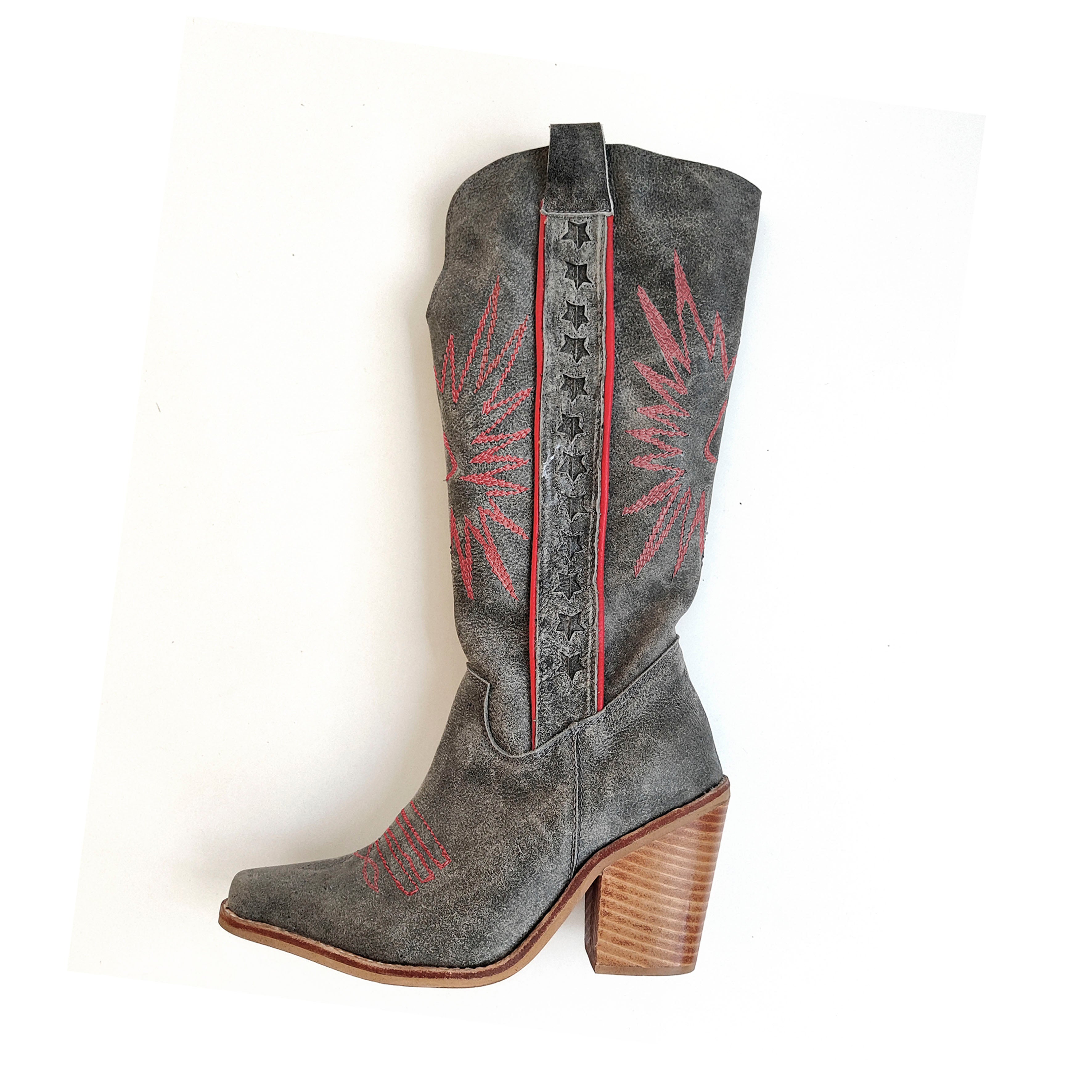 Botas Wild | Cuero Gris Envejecido | Personalizables