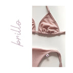 Bikini conjunto Lurex Rosa