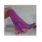 Botas Caña Alta - Reno Morado