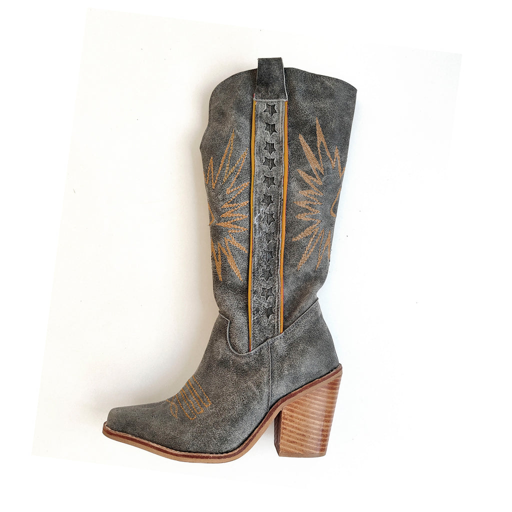 Botas Wild | Cuero Gris Envejecido | Personalizables