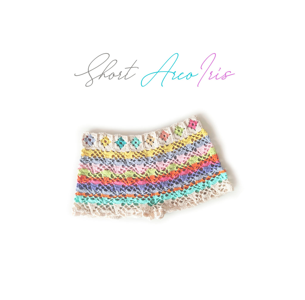 Falda Crochet Arco Iris