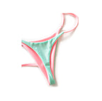 Bikini conjunto Coral Mil Vuelitos + Tanga reversible