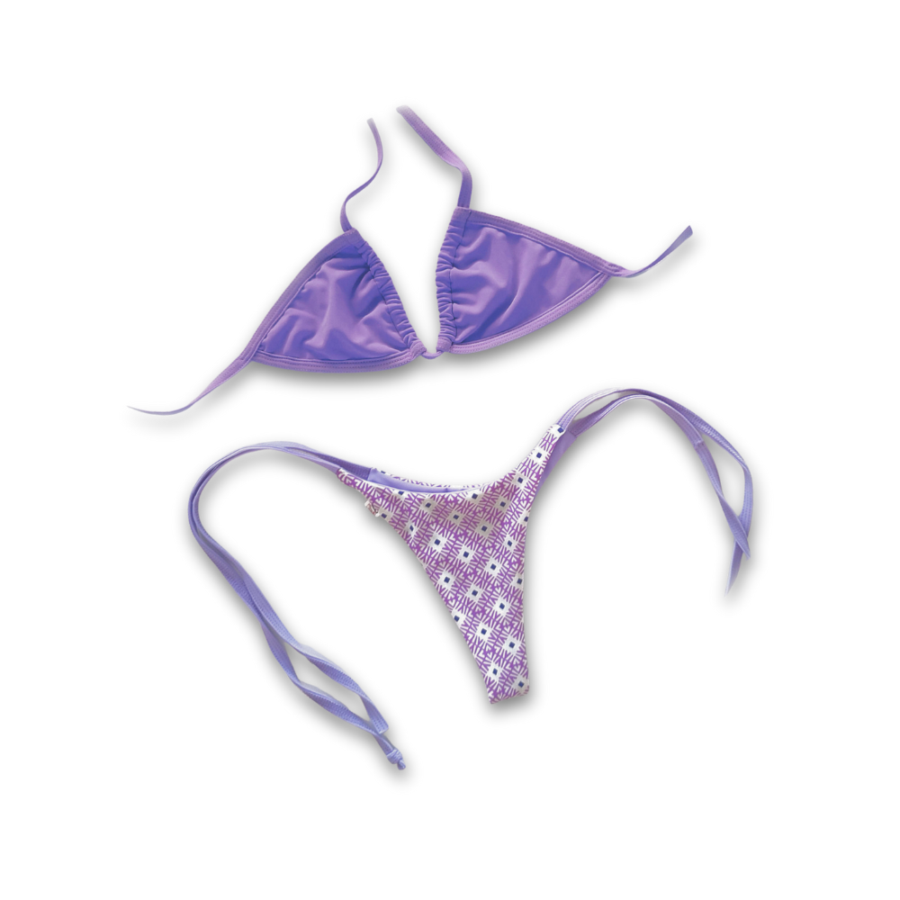 Tanga conjunto - Estampado Lila