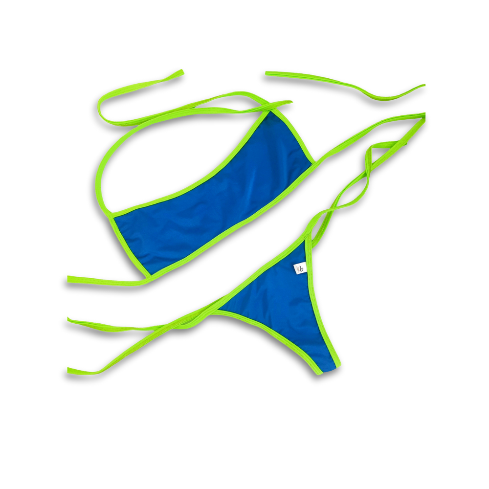 Bikini conjunto Bicolor Azulino