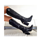 Botas Caña Alta - Cuero Negro