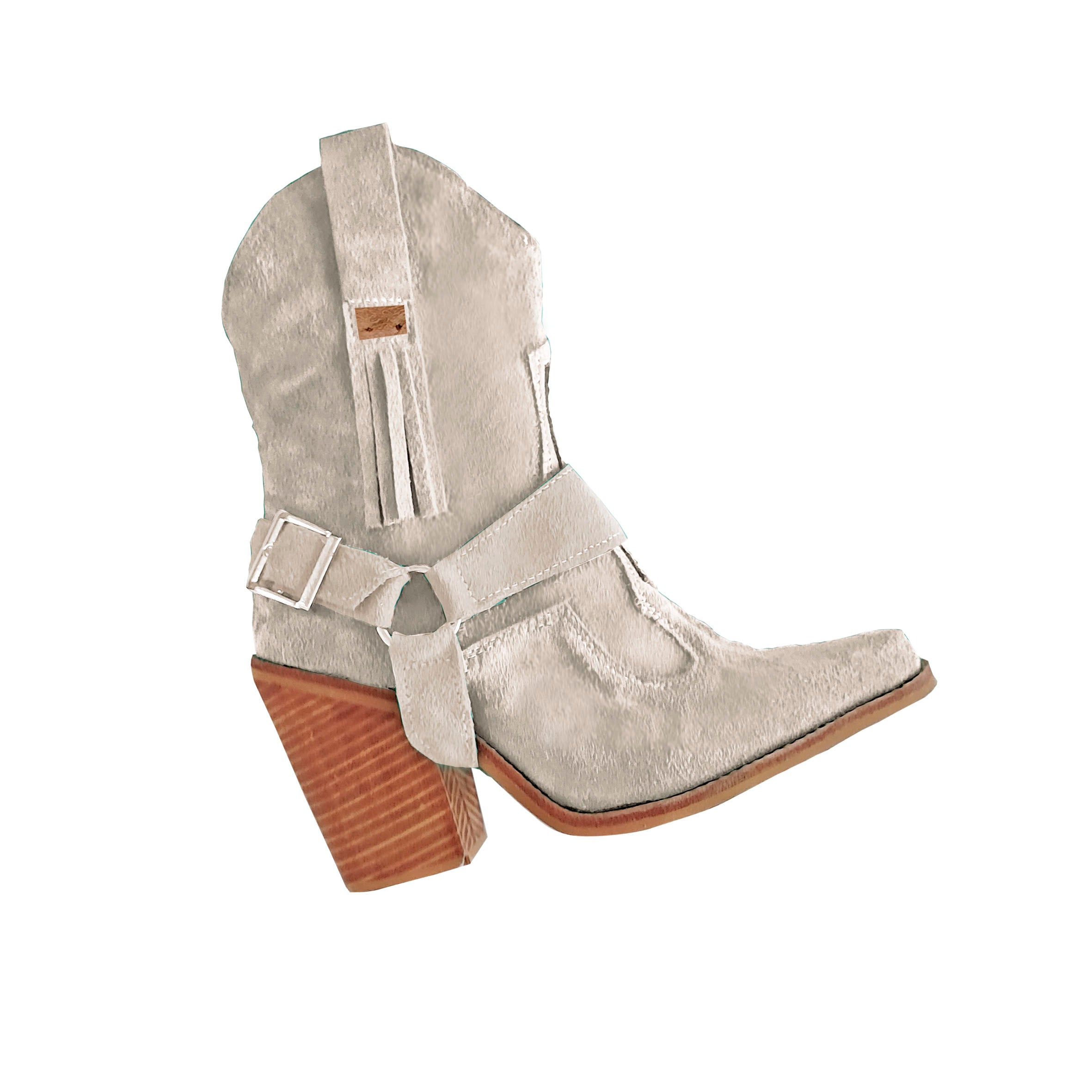 Botines Correa Removible - Reno Marfil