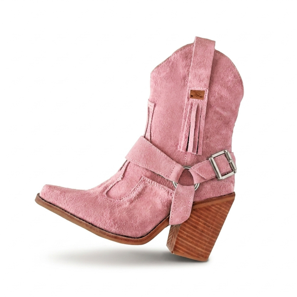 Botines Correa Removible - Reno Rosa