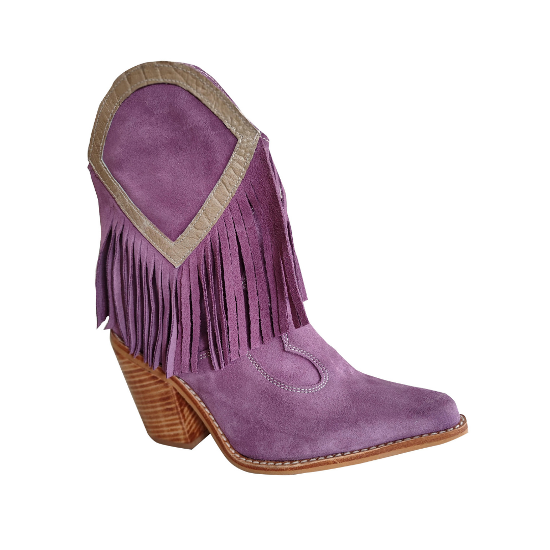 Botines Andes | Reno Morado - Flecos