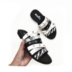 Sandalias con Correas de Cuero