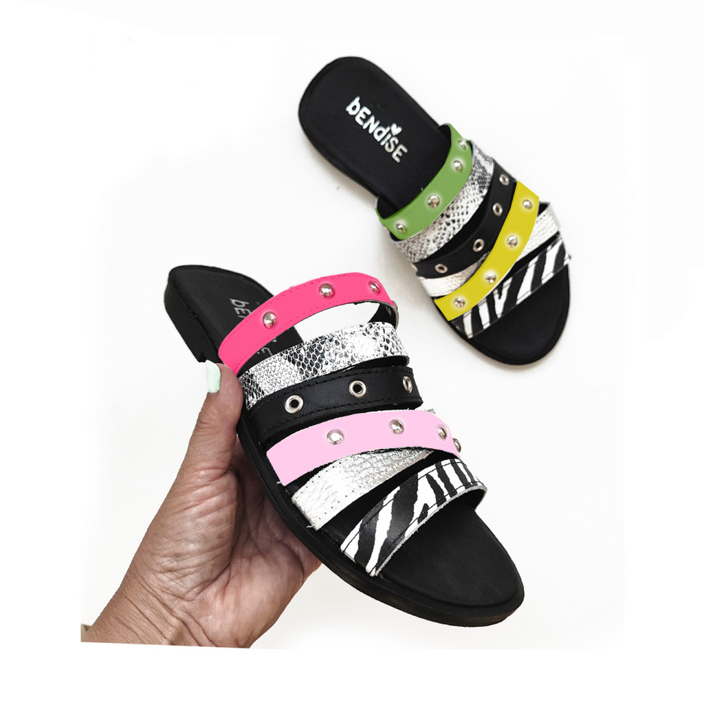 Sandalias con Correas de Cuero