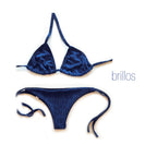 Bikini conjunto Lurex Azul
