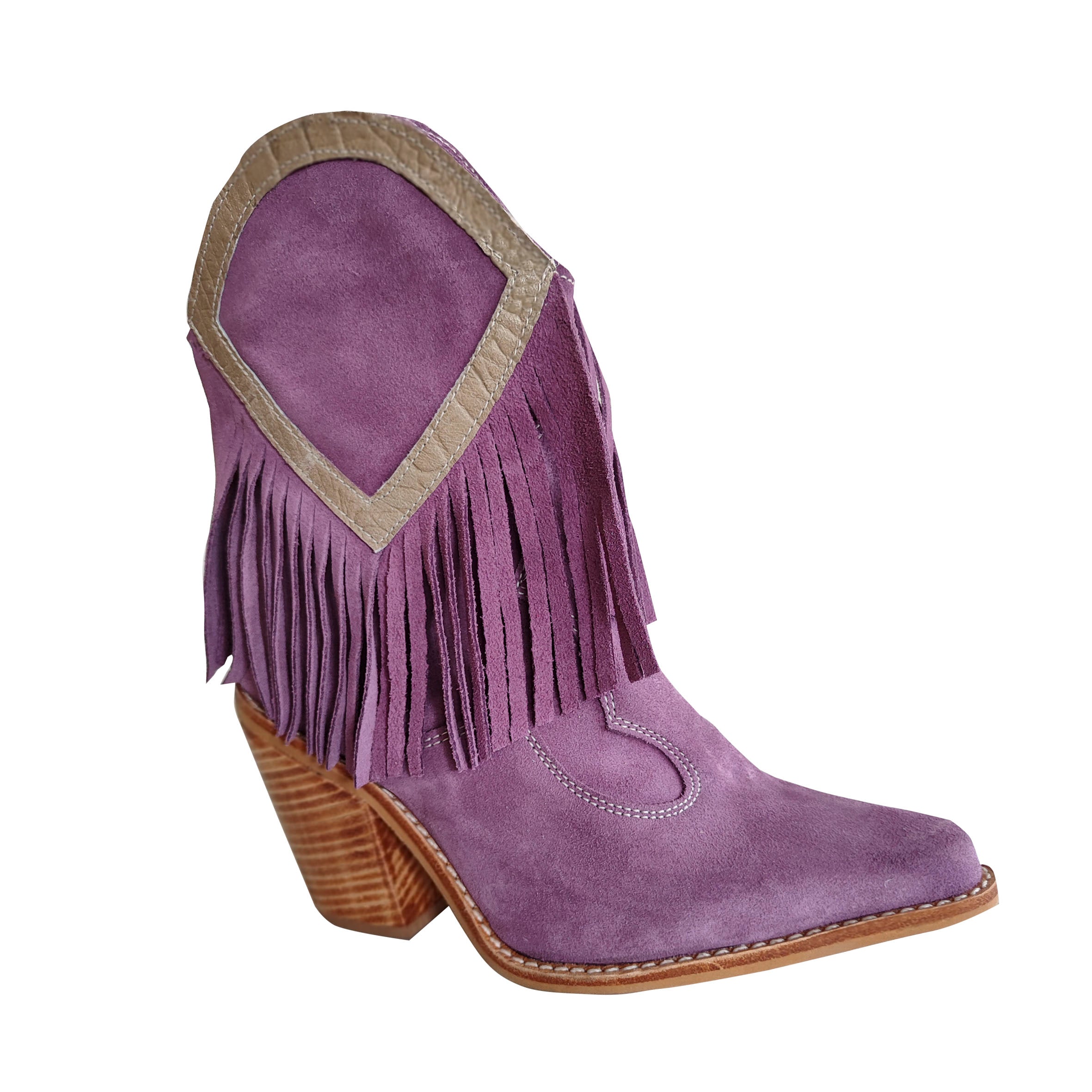 Botines Andes | Reno Morado - Flecos