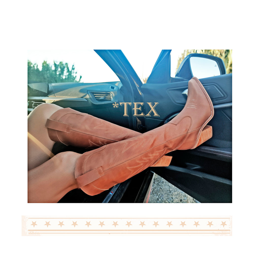 Botas Caña Alta - Cuero Camel