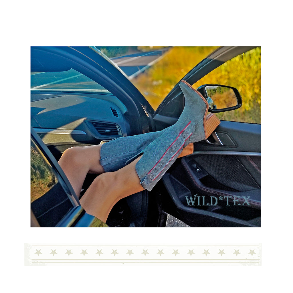 Botas Wild | Cuero Gris Envejecido | Personalizables