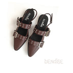 Zapato Horma en Punta Cuero Chocolate