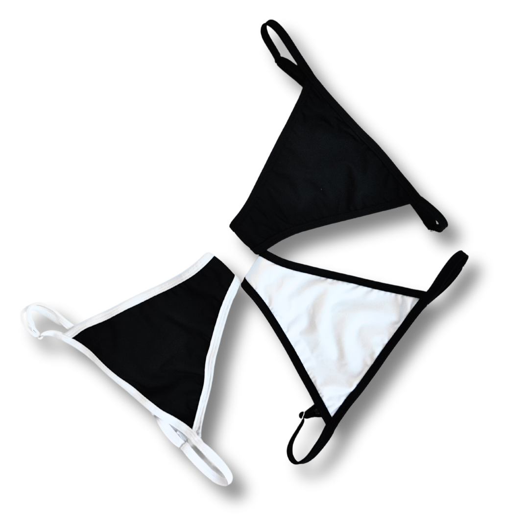 Bottom Bikini  Bicolor Recto Ajustable| Personalizable
