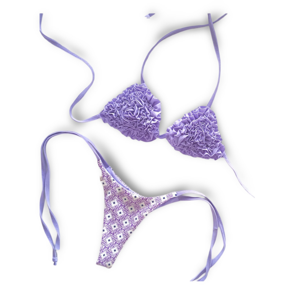 Bikini conjunto Lila Mil Vuelitos + Tanga reversible